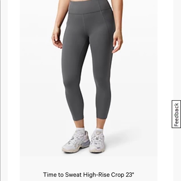 Lululemon time to sweat 23” crop legging